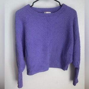 Jessica Simpson Purple Crewneck Sweater with Soft Texture
